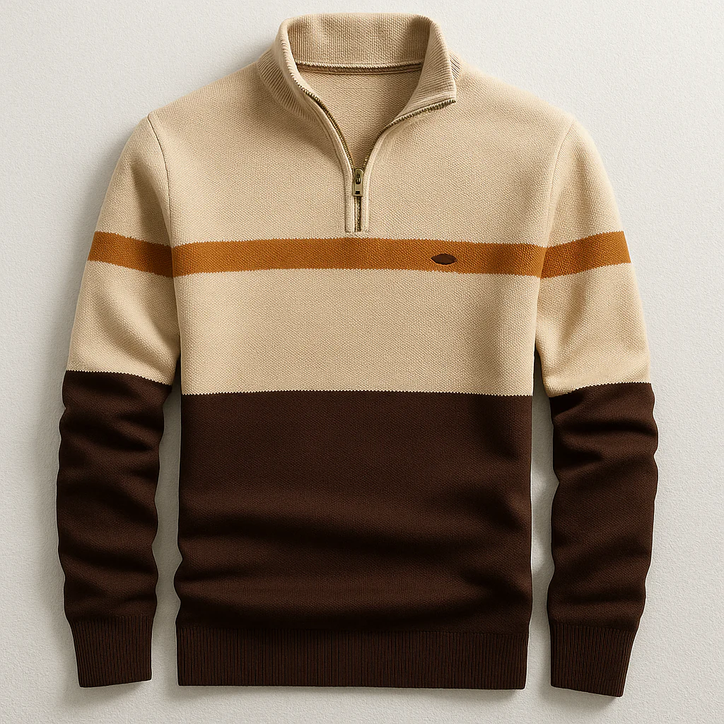 ELSTON HERITAGE PULLOVER MIT VIERTELZIP - Image 3