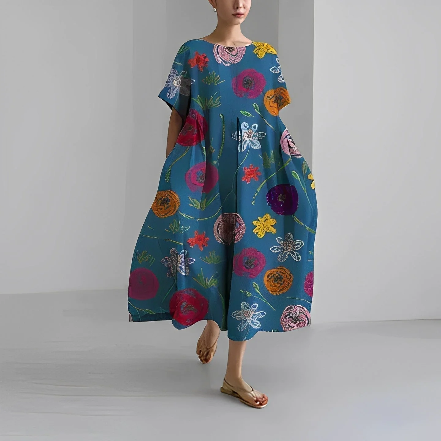 Floria - Lebhaftes Blumenkleid - Image 5