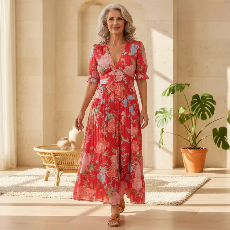 Floriana - Lebhaftes Blumenkleid - Image 12