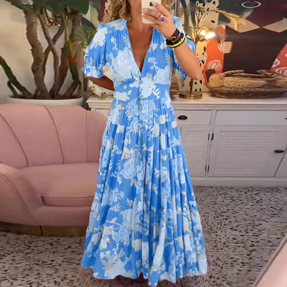 Floriana - Lebhaftes Blumenkleid - Image 7