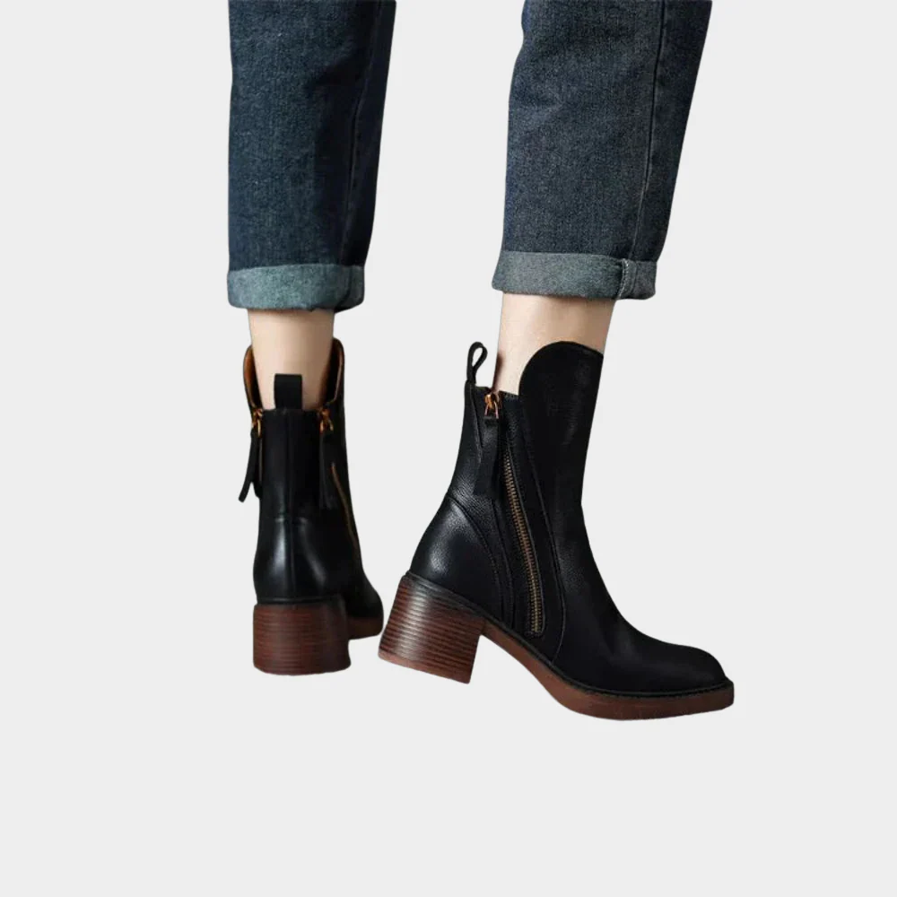 Gabriella | Bequeme Leder-Ankle-Heels - Image 2