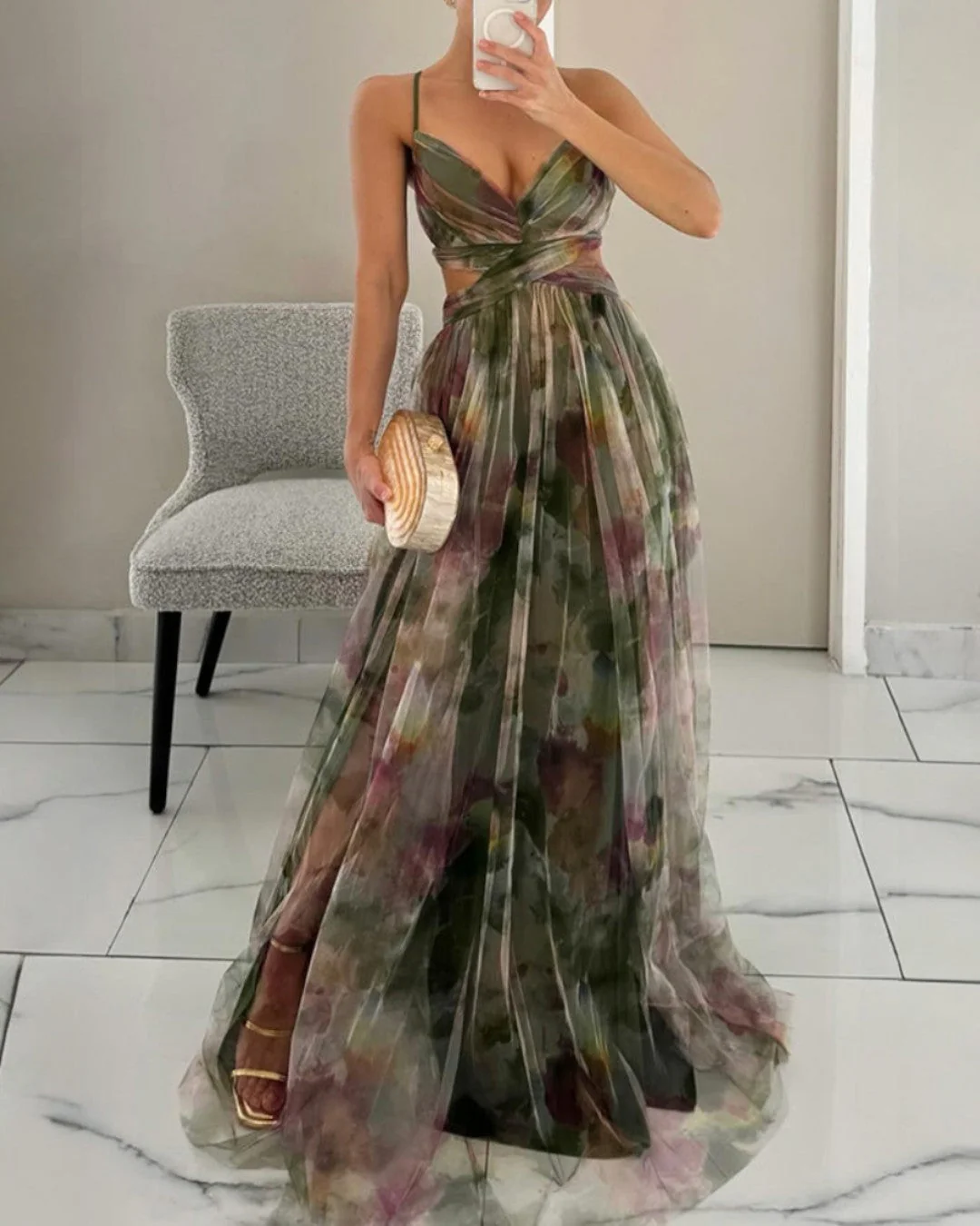 Giselle - Fesselndes Floral-Maxikleid - Image 4