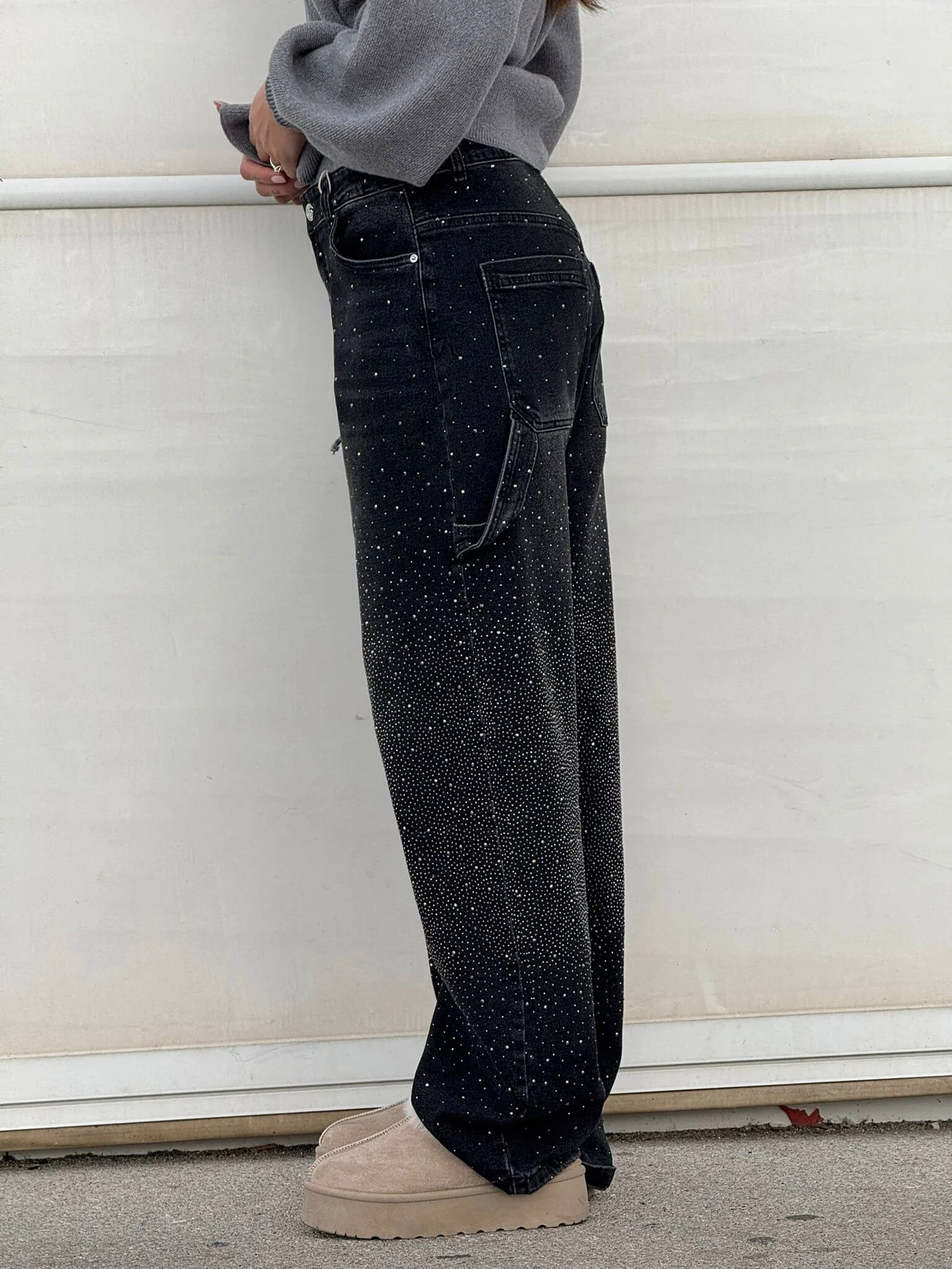 Glänzende Carpenter-Style Denim-Jeans - Image 11
