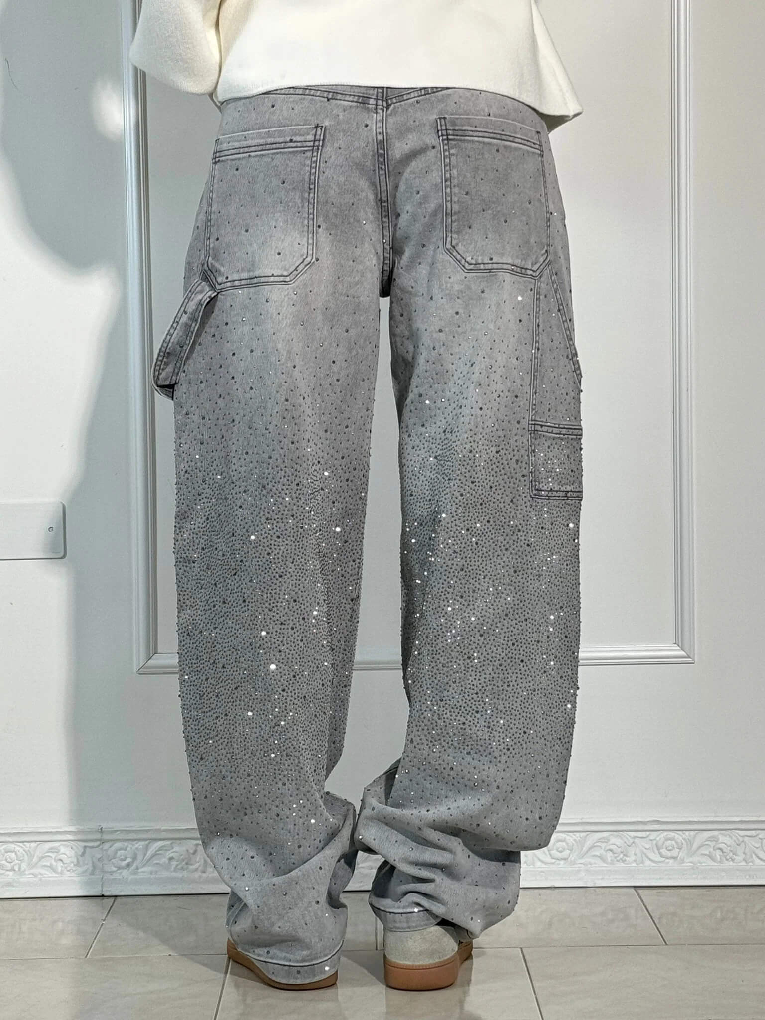 Glänzende Carpenter-Style Denim-Jeans - Image 15