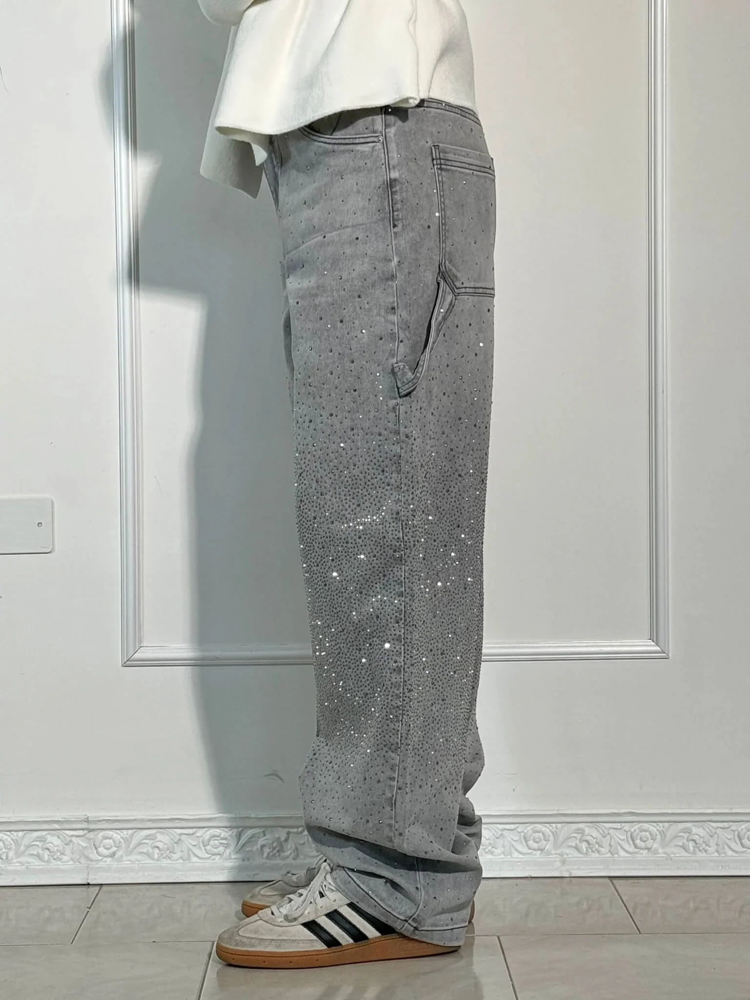 Glänzende Carpenter-Style Denim-Jeans - Image 16
