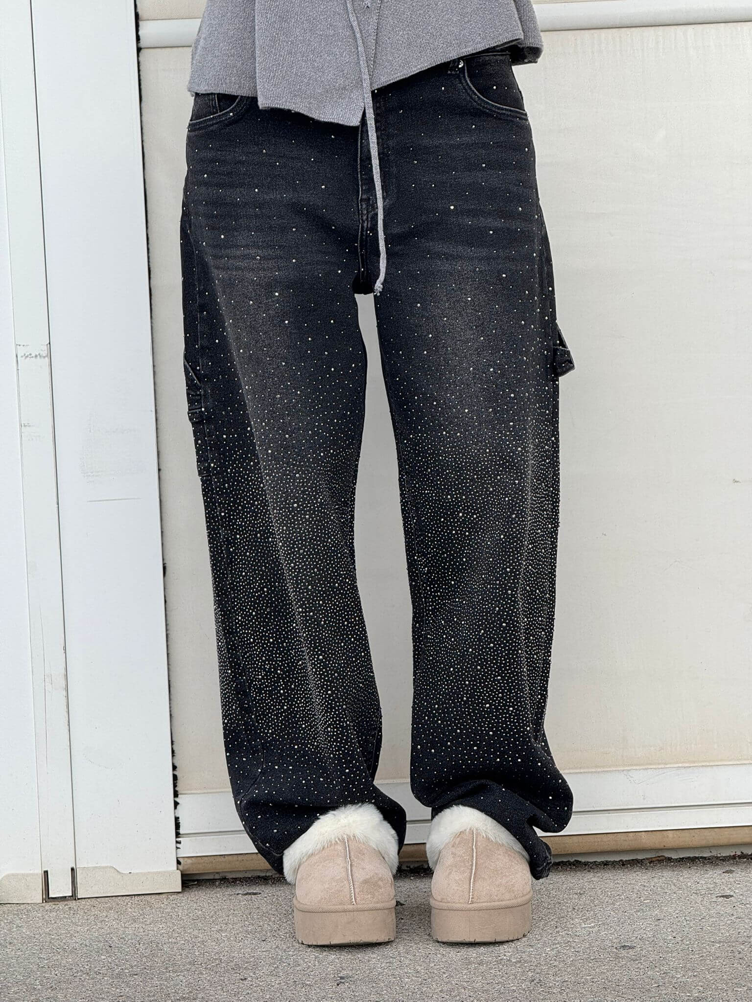 Glänzende Carpenter-Style Denim-Jeans - Image 9