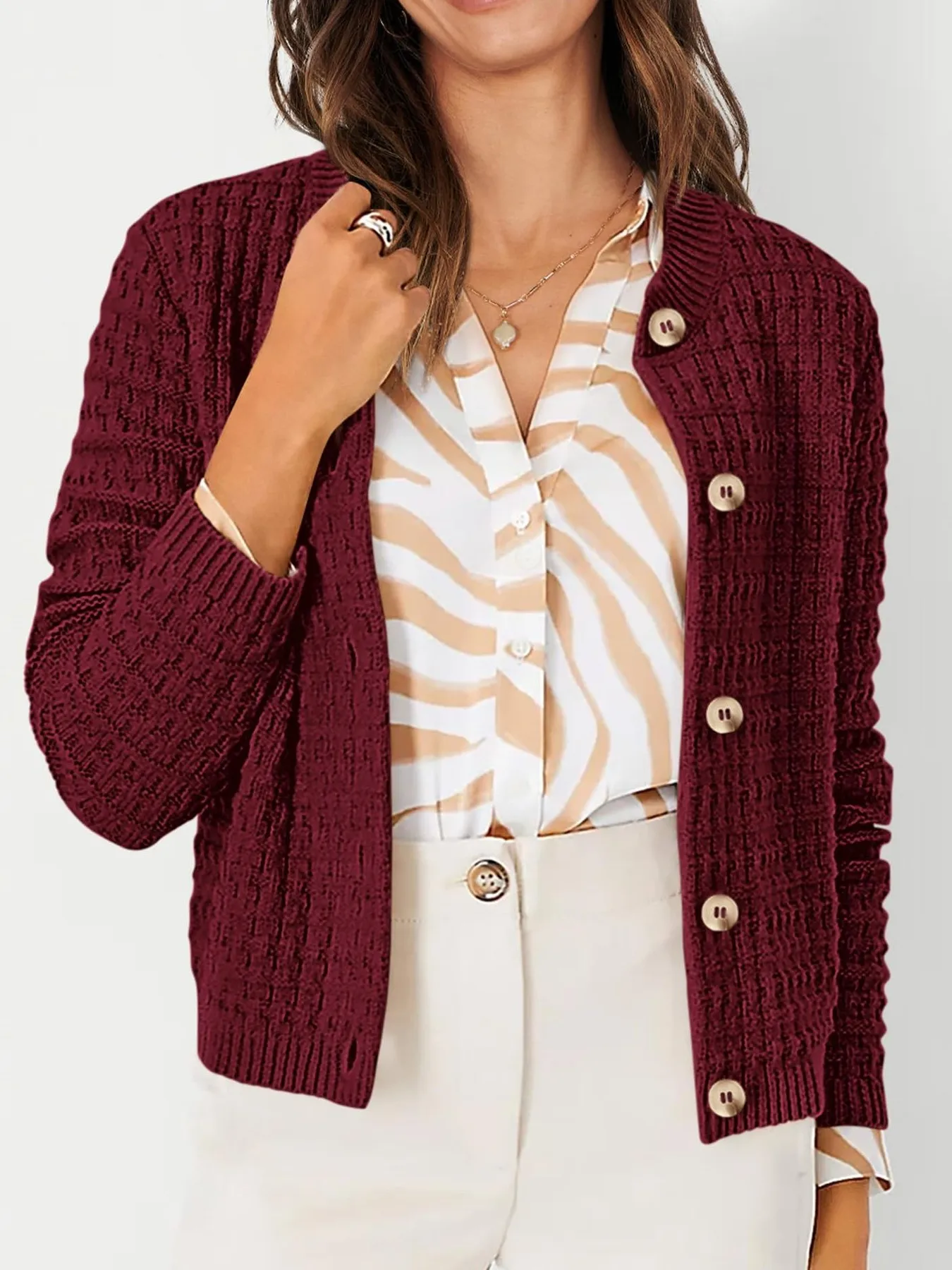 Harper™ - Strickjacke mit Knopfleiste - Image 19