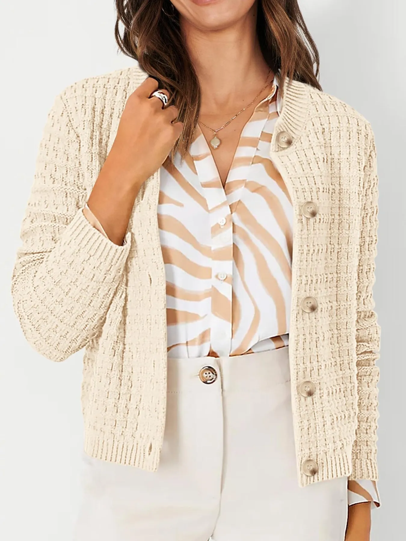 Harper™ - Strickjacke mit Knopfleiste - Image 5