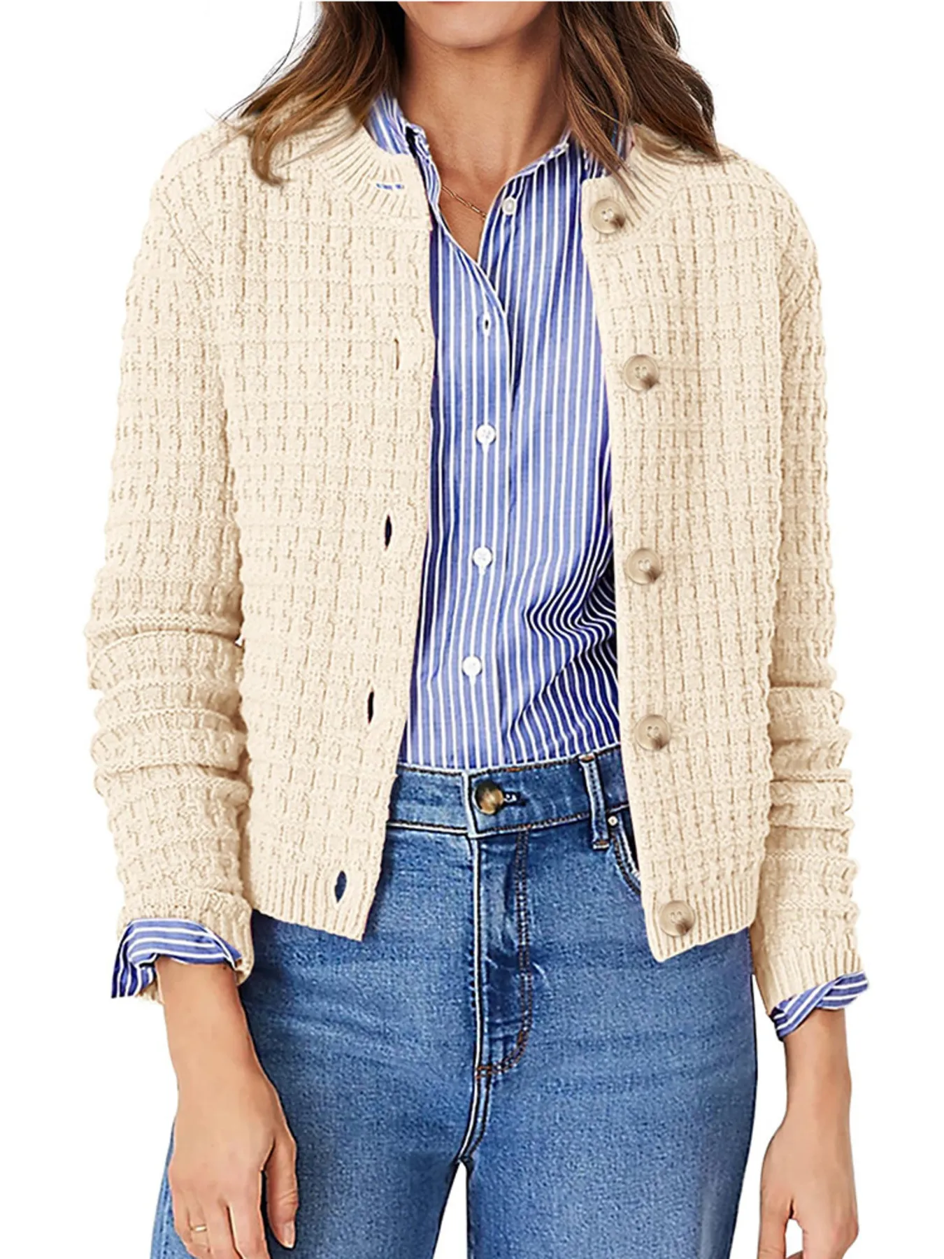 Harper™ - Strickjacke mit Knopfleiste - Image 7