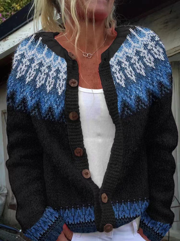 Helen | Vintage Handgefertigter Isländischer Cardigan - Image 3