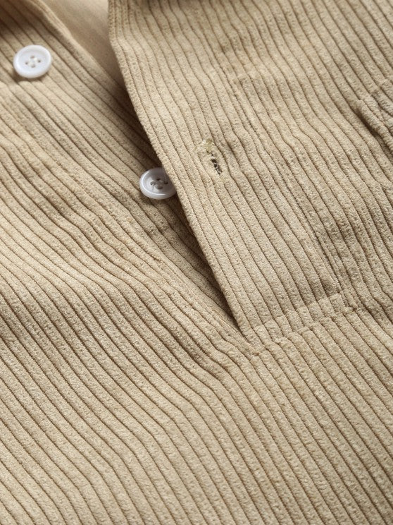 Herren Corduroy Langarmhemd mit halber Knopfleiste - Image 8