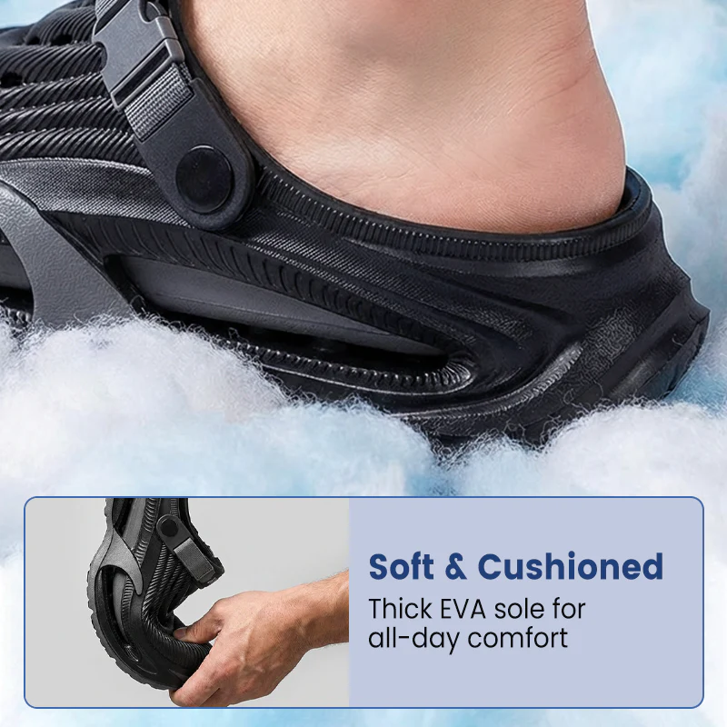 Herren Leichte 2-in-1 Sandalen – Rutschfest, Atmungsaktiver Komfort mit Dicke EVA-Sohle - Image 4