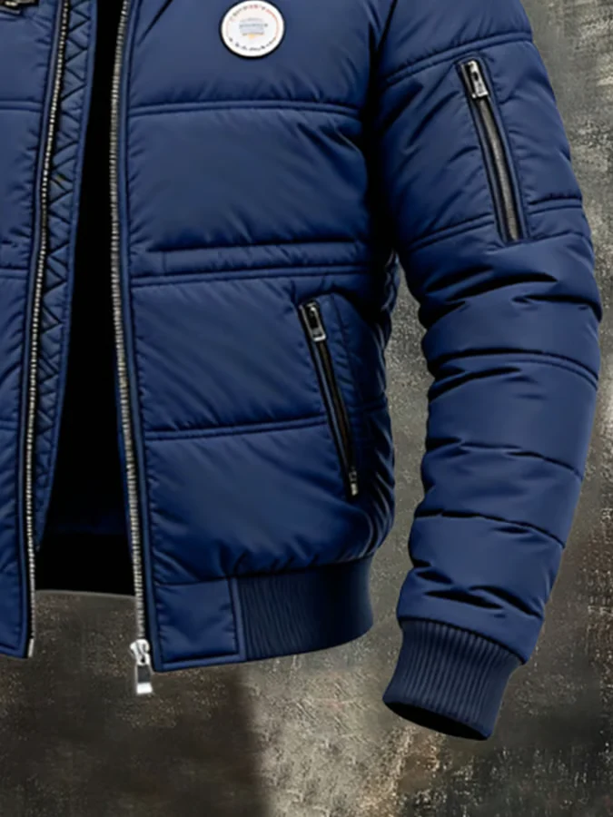 Herren Vintage Isolierte Outdoor-Jacke - Warm und Gepolstert - Image 4