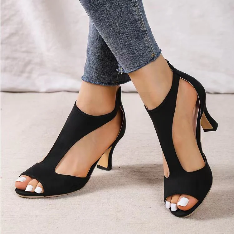 Hinterreißverschluss Fischarme Heelschuhe - Image 2