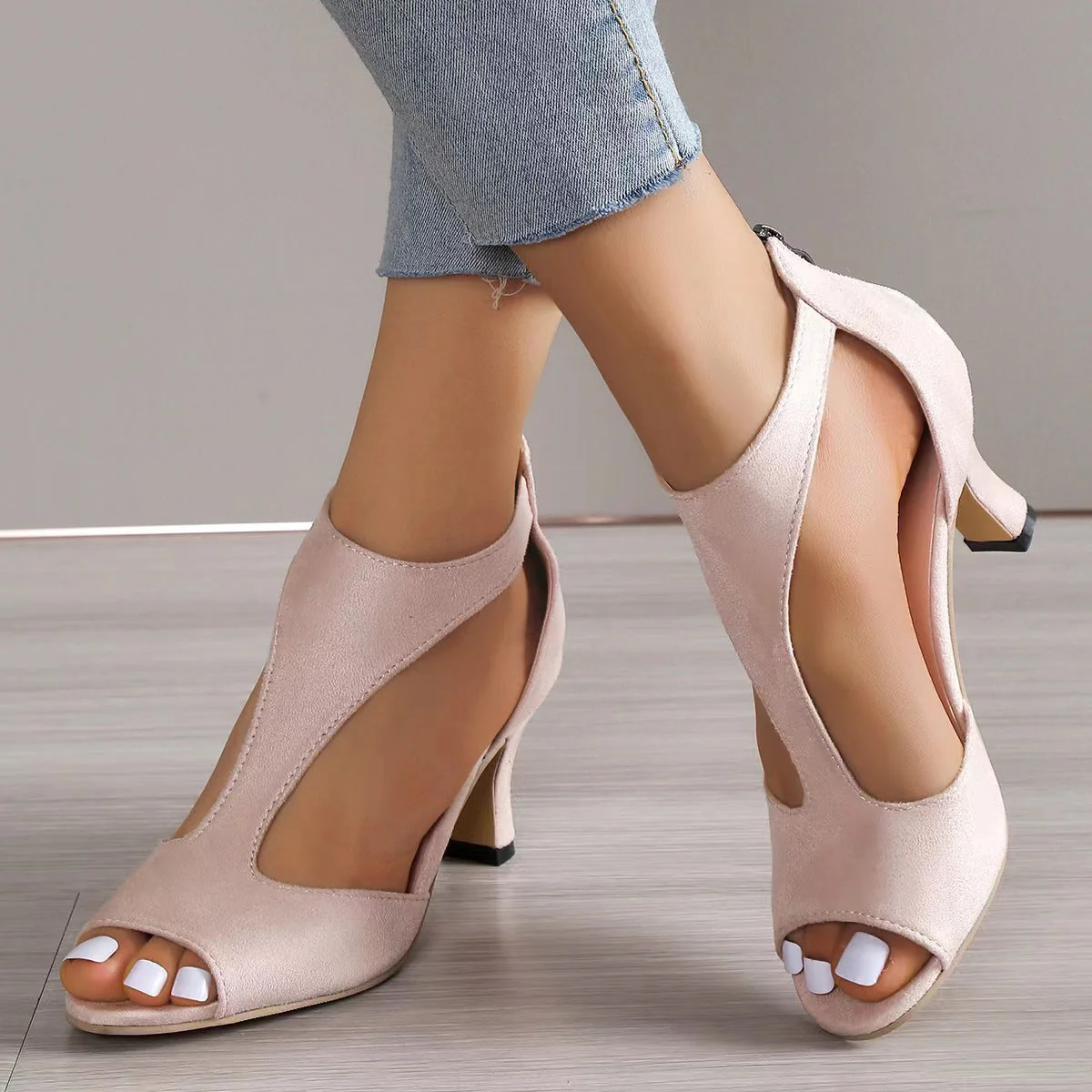 Hinterreißverschluss Fischarme Heelschuhe - Image 5
