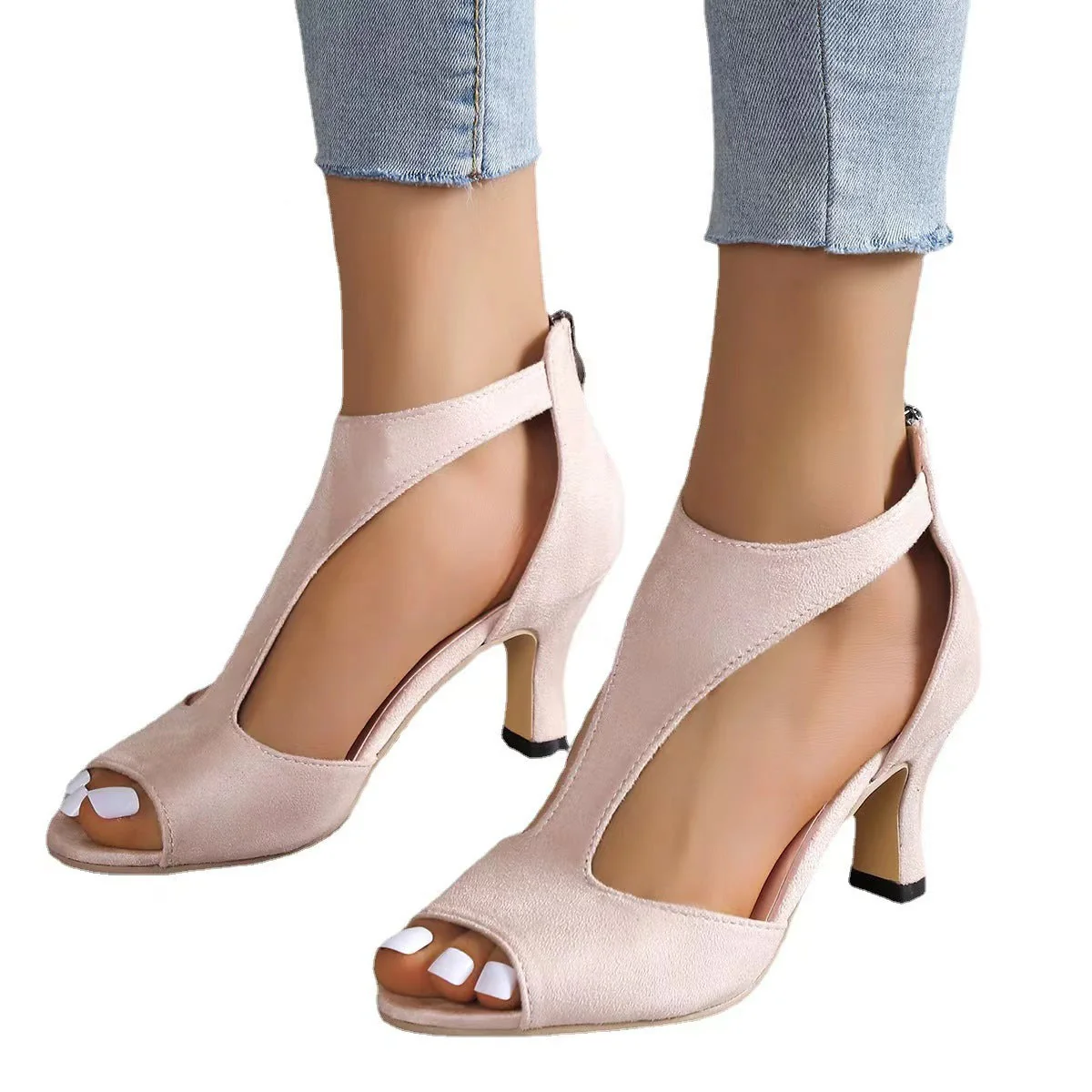 Hinterreißverschluss Fischarme Heelschuhe - Image 6
