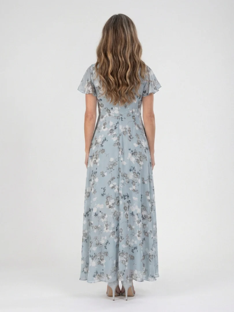 Ismeria | Floral Chiffon Maxikleid - Image 3