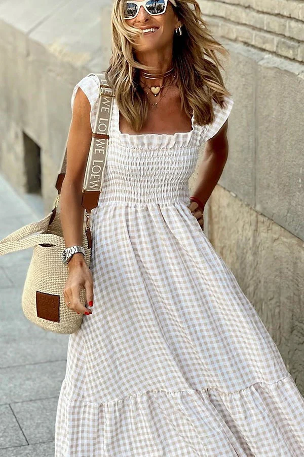 Ivara - Elegantes Karomuster Sommerkleid - Image 6