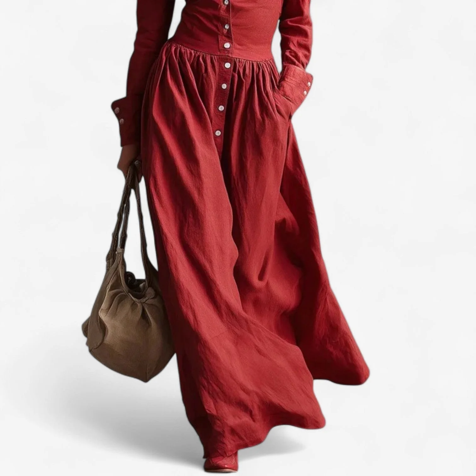 Janine™ Elegantes Knopfkleid - Image 3