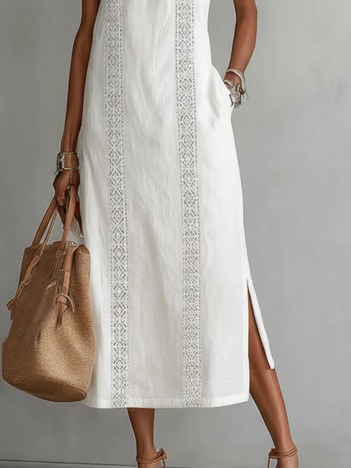 Jimena - Midi-Kleid mit stylischem Mao-Kragen - Image 2