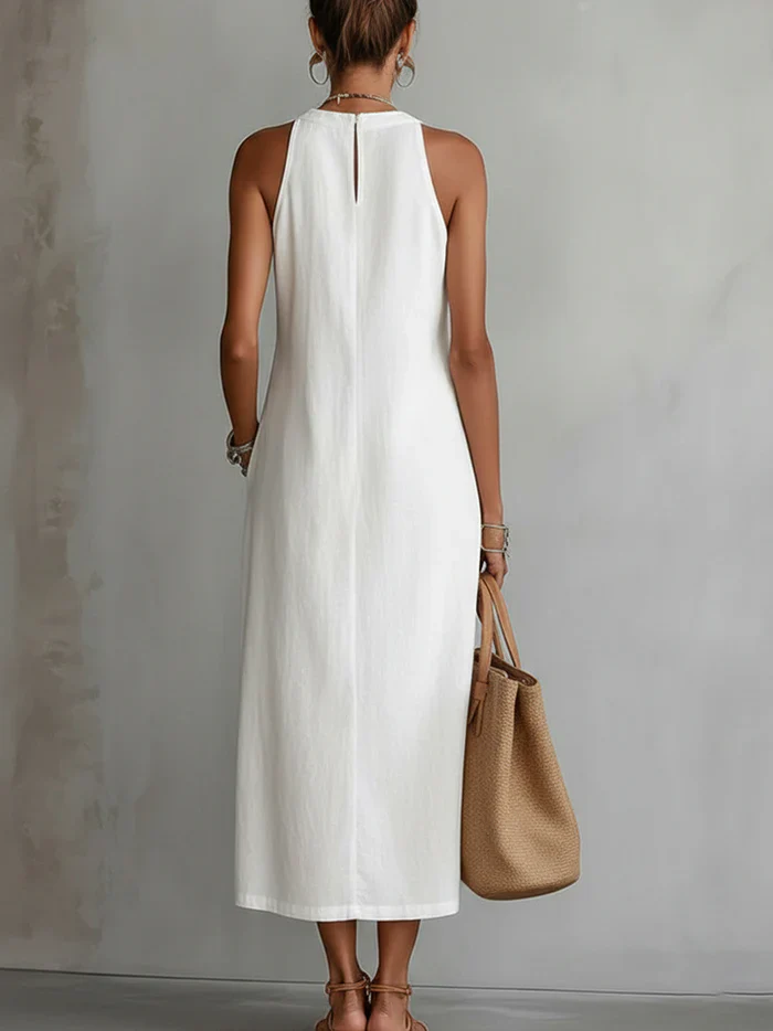 Jimena - Midi-Kleid mit stylischem Mao-Kragen - Image 3