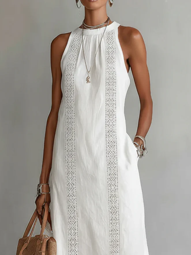 Jimena - Midi-Kleid mit stylischem Mao-Kragen - Image 4
