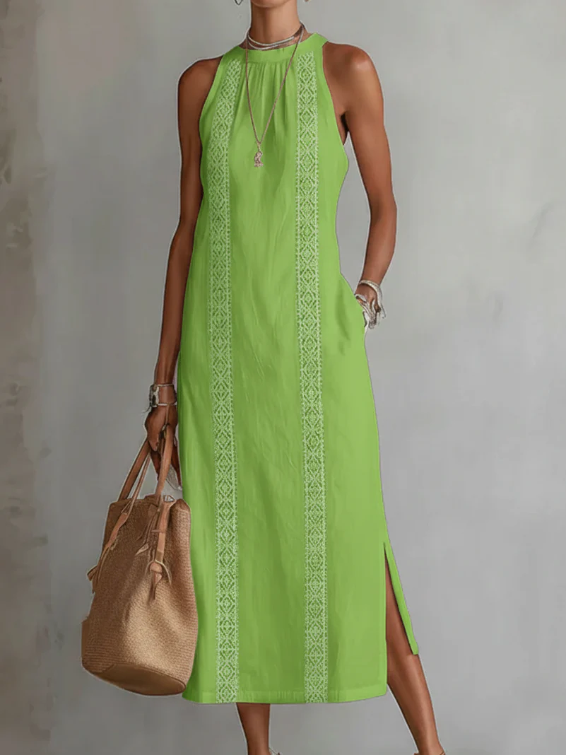 Jimena - Midi-Kleid mit stylischem Mao-Kragen - Image 5