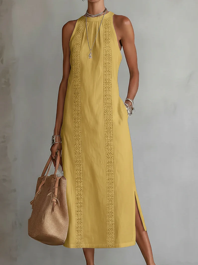 Jimena - Midi-Kleid mit stylischem Mao-Kragen - Image 6