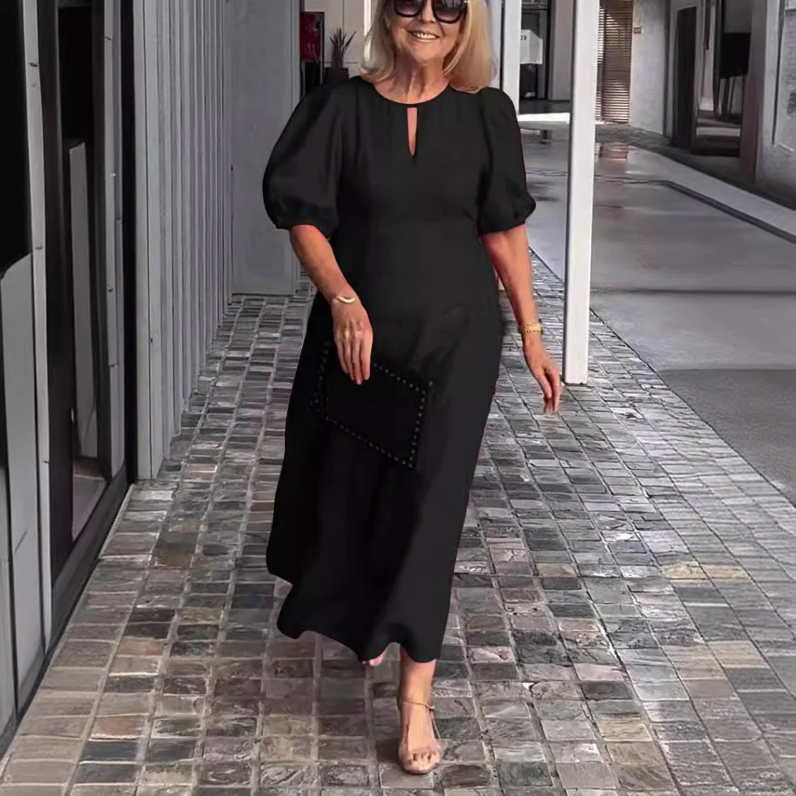 Juliana - Elegantes Kleid mit Puffärmeln - Image 2