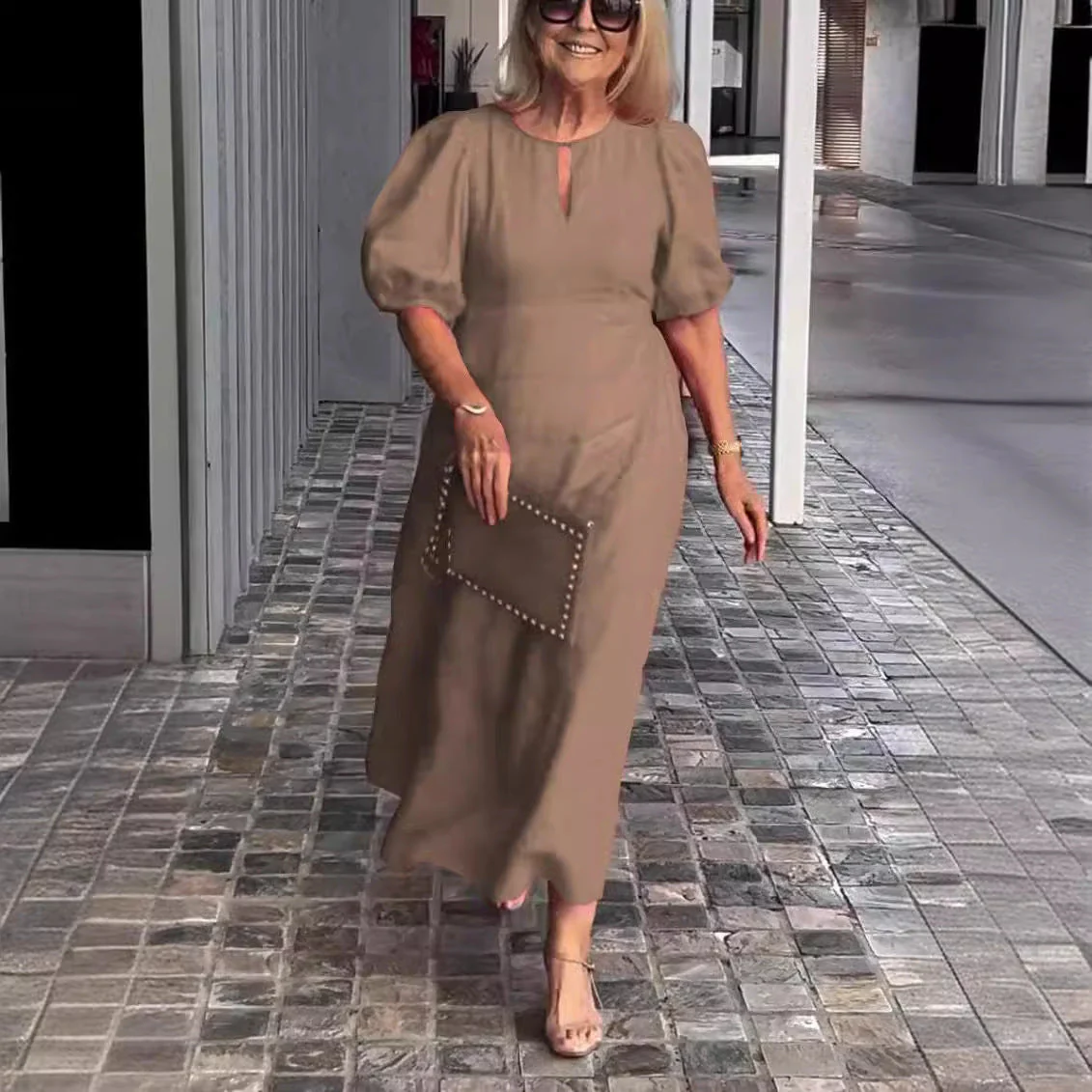 Juliana - Elegantes Kleid mit Puffärmeln - Image 5