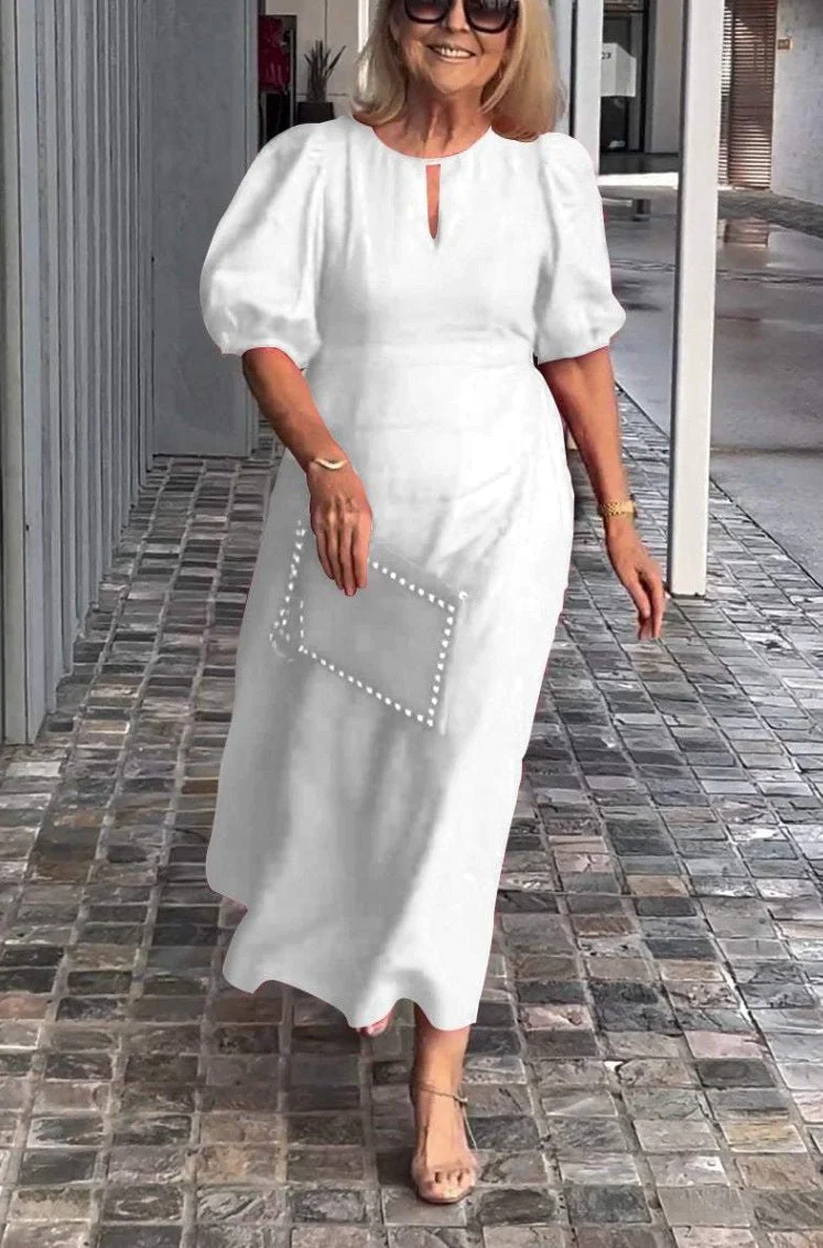Juliana - Elegantes Kleid mit Puffärmeln - Image 7