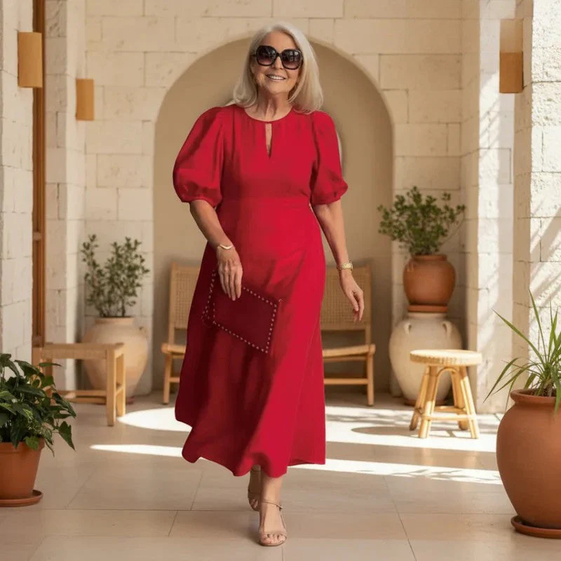 Juliana - Elegantes Kleid mit Puffärmeln - Image 9
