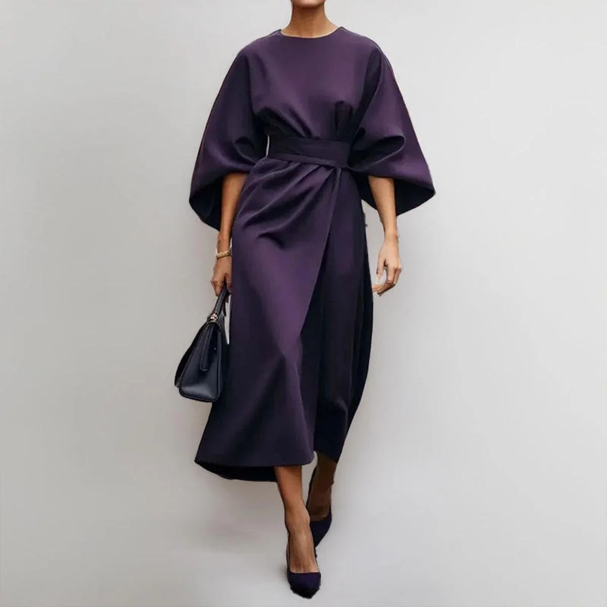 Katarzyna | Maxikleid mit eleganten Kimono-Ärmeln - Image 3