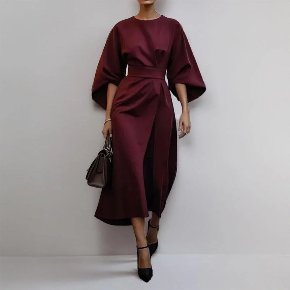Katarzyna | Maxikleid mit eleganten Kimono-Ärmeln - Image 4