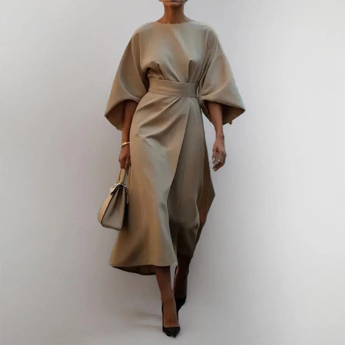 Katarzyna | Maxikleid mit eleganten Kimono-Ärmeln - Image 6