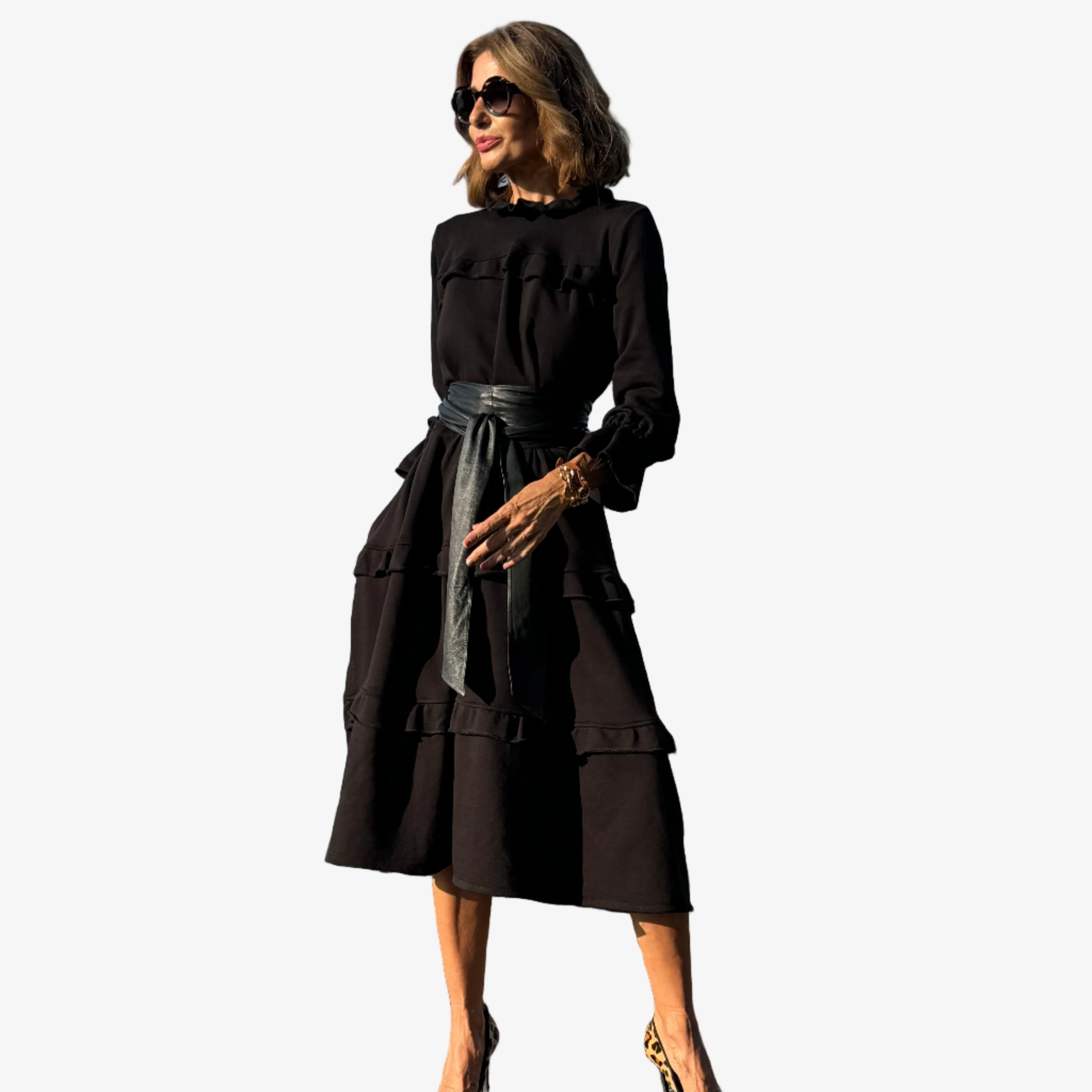 Lauren™ Midi-Rock mit Volants - Image 4