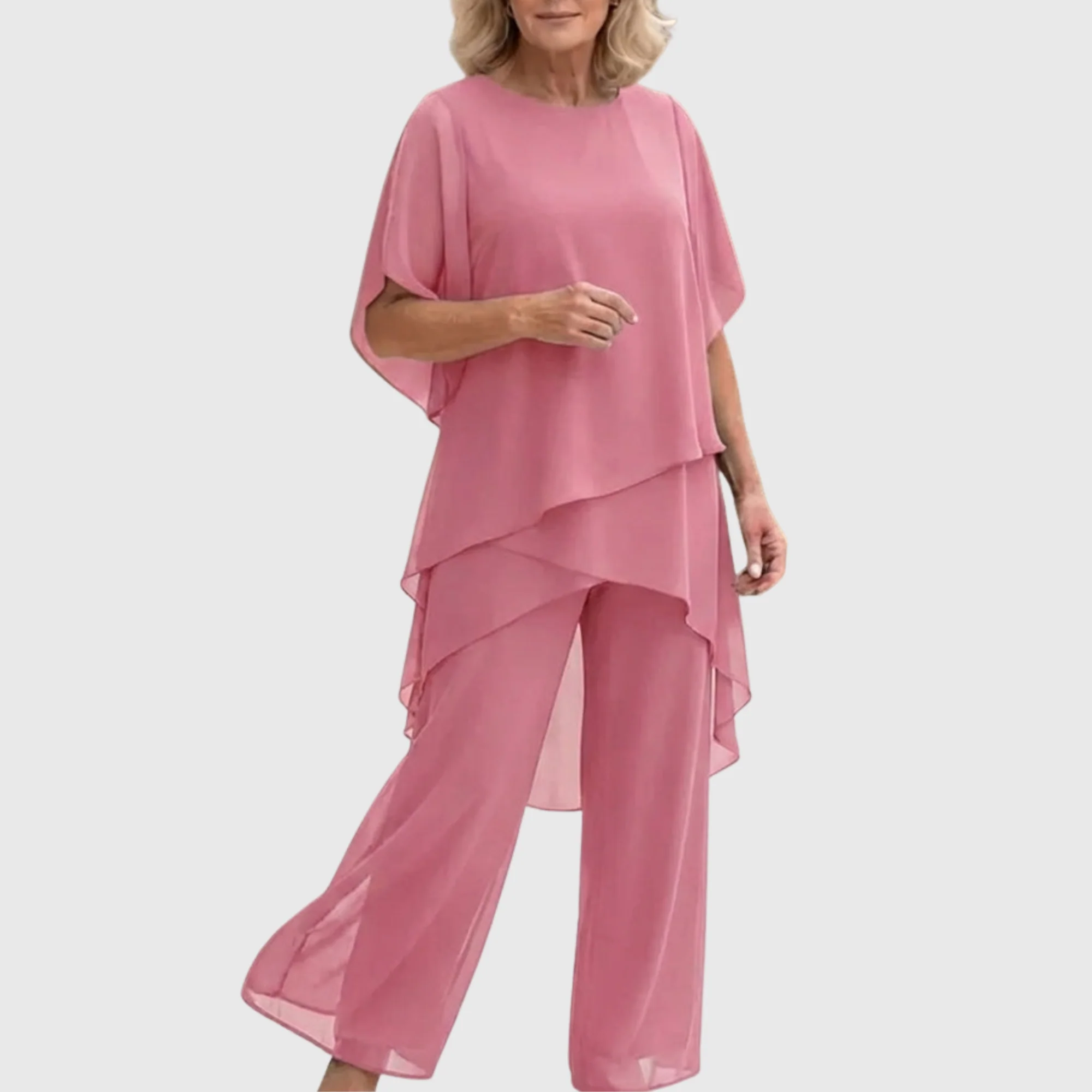 Linda | Anzug mit drapierten Palazzo-Hosen - Image 4