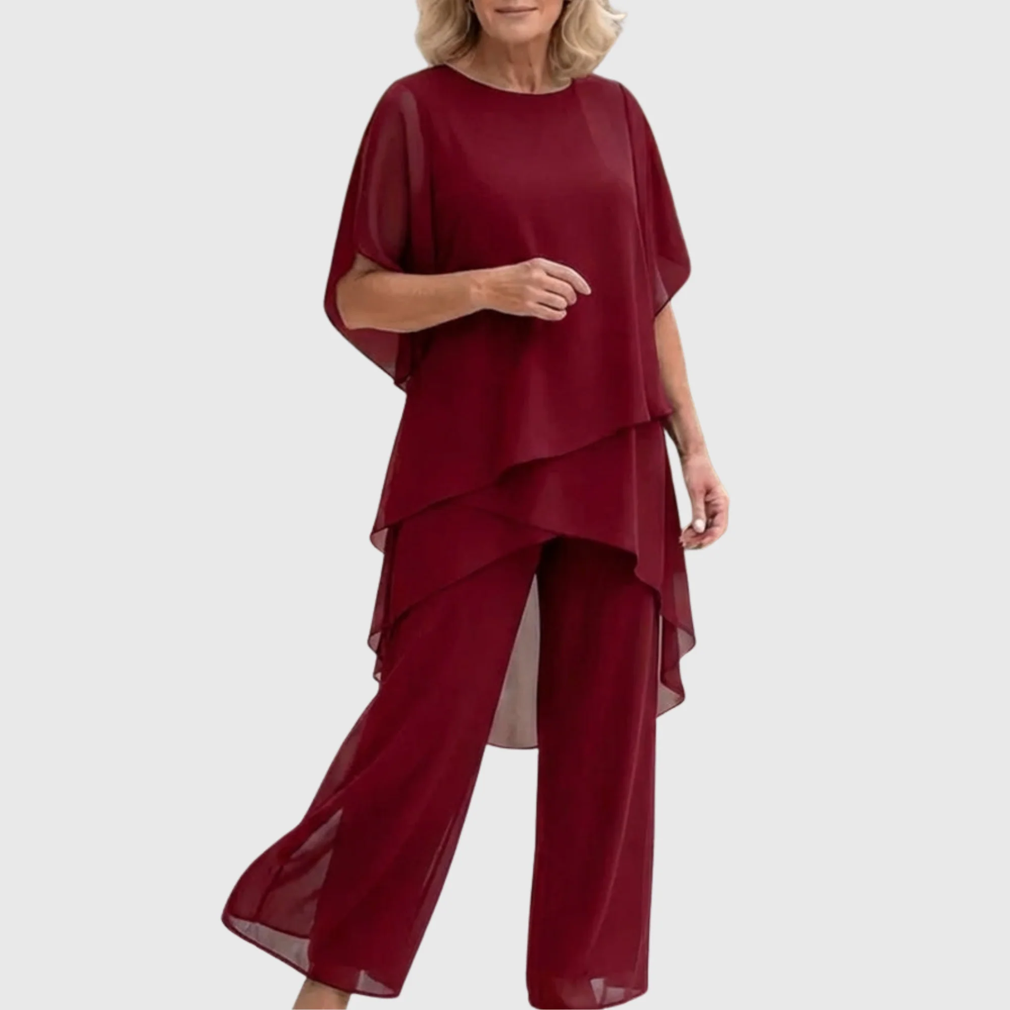 Linda | Anzug mit drapierten Palazzo-Hosen - Image 6