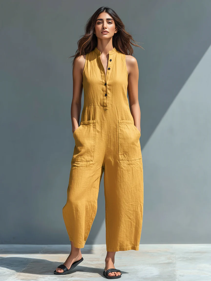 Lucinda | Stilvoller ärmelloser Jumpsuit - Image 6