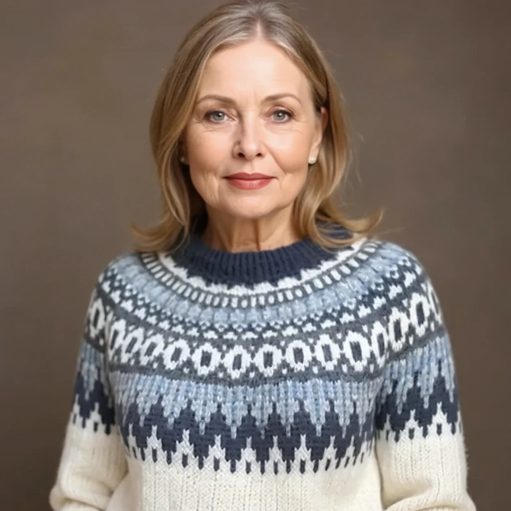 Maecey | Vintage Isländischer Pullover - Image 4