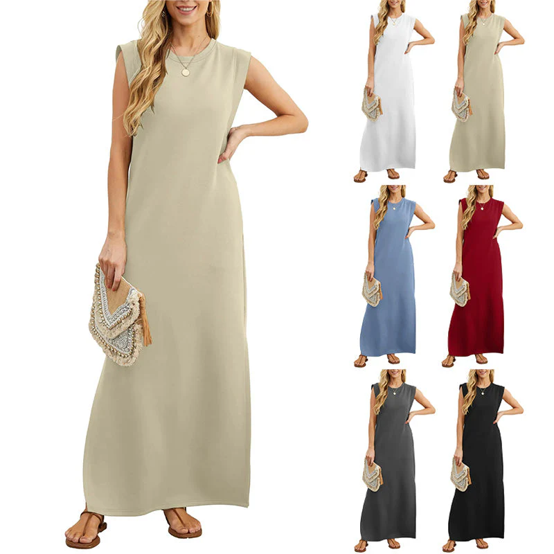 Maliya - Ärmelloses lässiges Maxikleid - Image 9