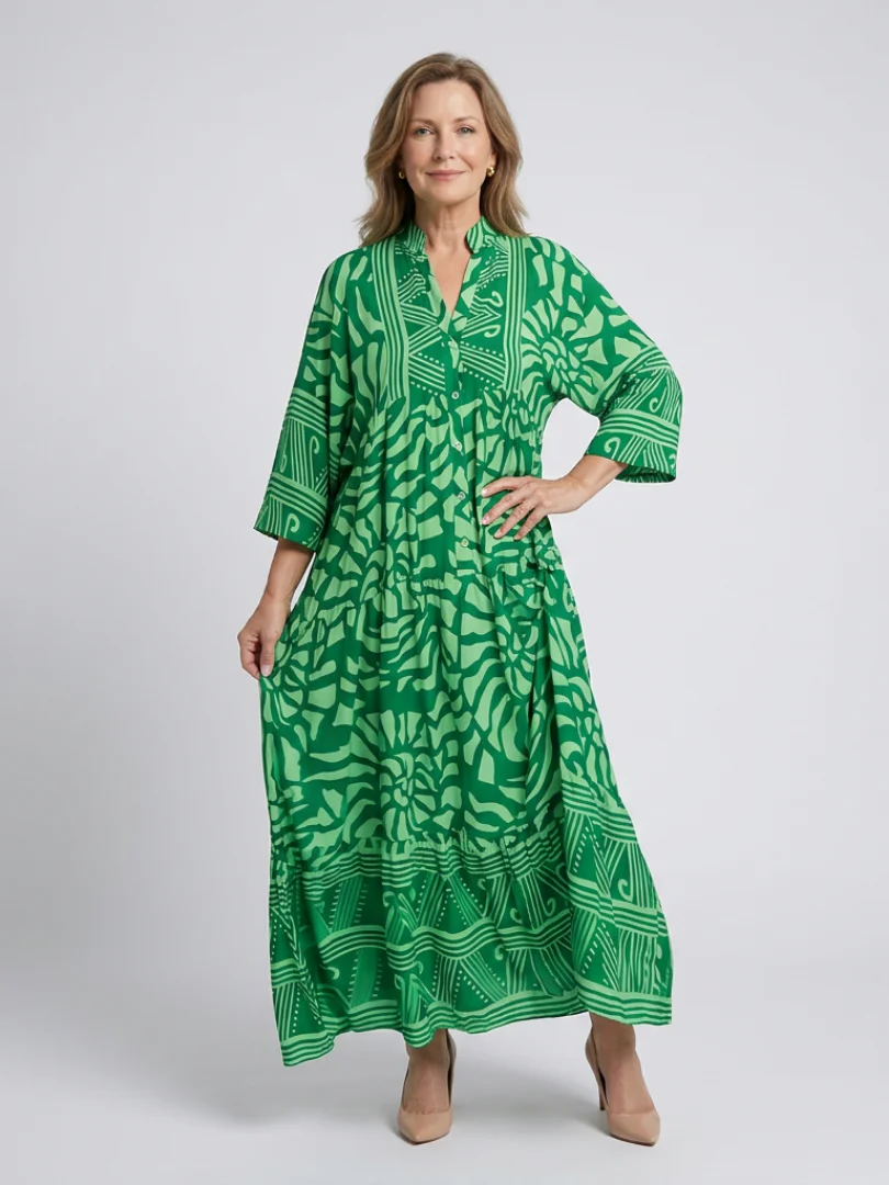 Marielle | Knopf-Front Midi-Kleid - Image 6