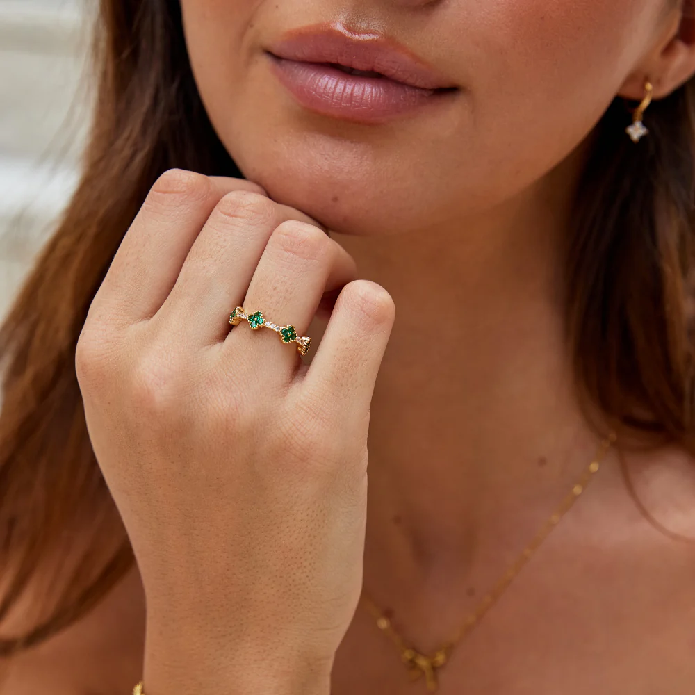 Marisol - Ring aus Kristall in Form eines Kleeblattes - Image 7