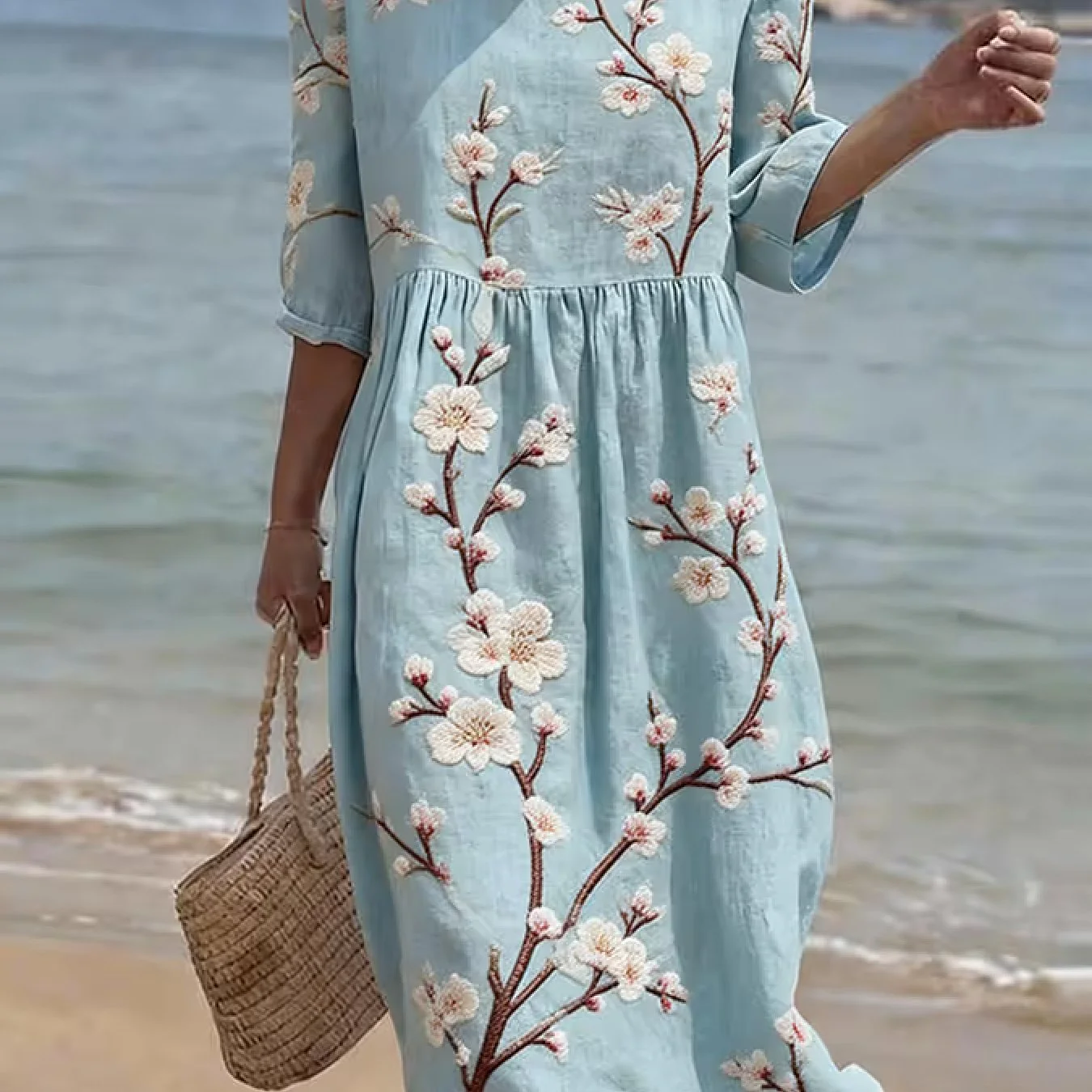 Maya | Lässiges Kleid mit Ellenbogenärmeln - Image 2