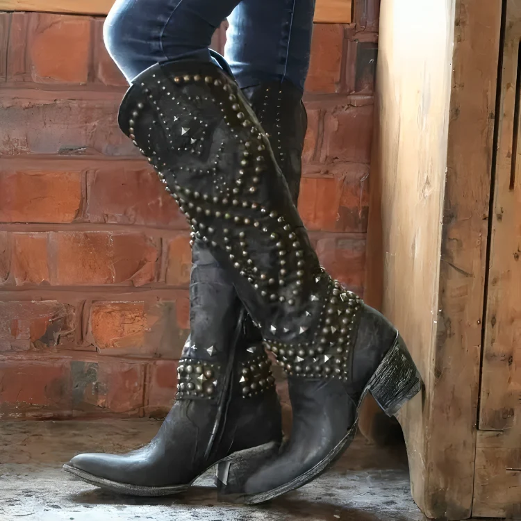 Mia™ - Western-Kniehohe Stiefel - Image 3