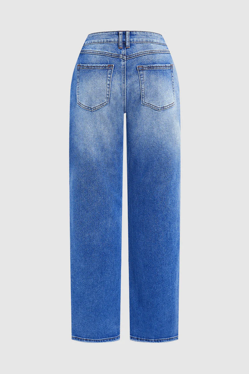 Jeans mit mittelhohem Bund und gerader Passform - Image 7