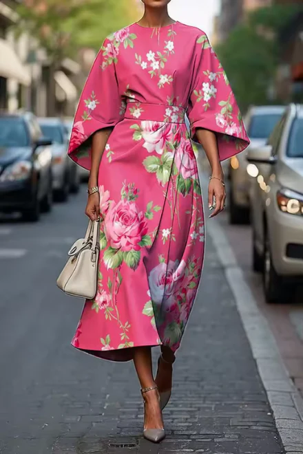 Moxlan | Schickes Blumeneleganzkleid - Image 3