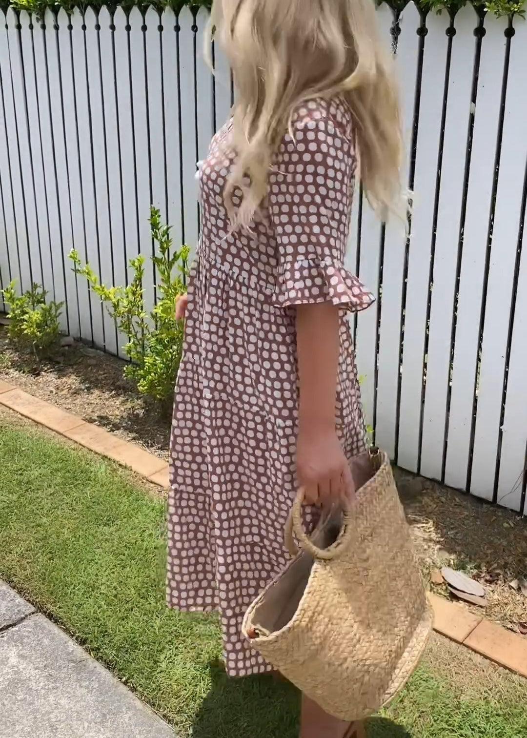 Nicola - Midi-Kleid mit kurzen Ärmeln - Image 3