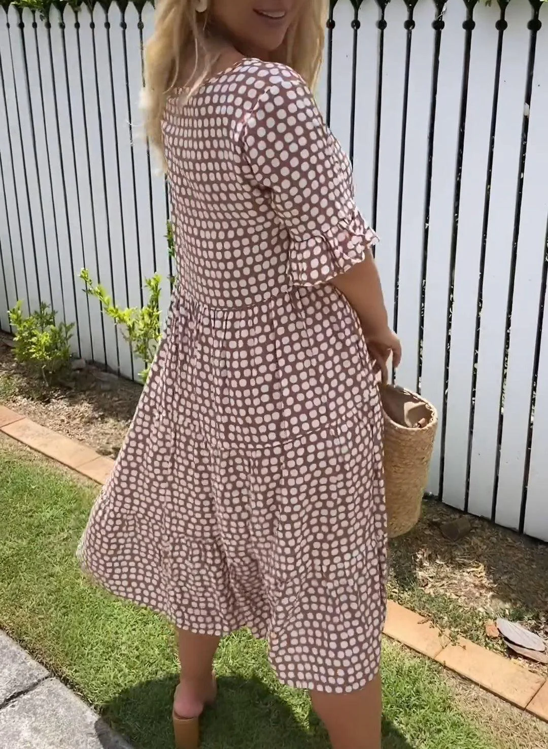 Nicola - Midi-Kleid mit kurzen Ärmeln - Image 4