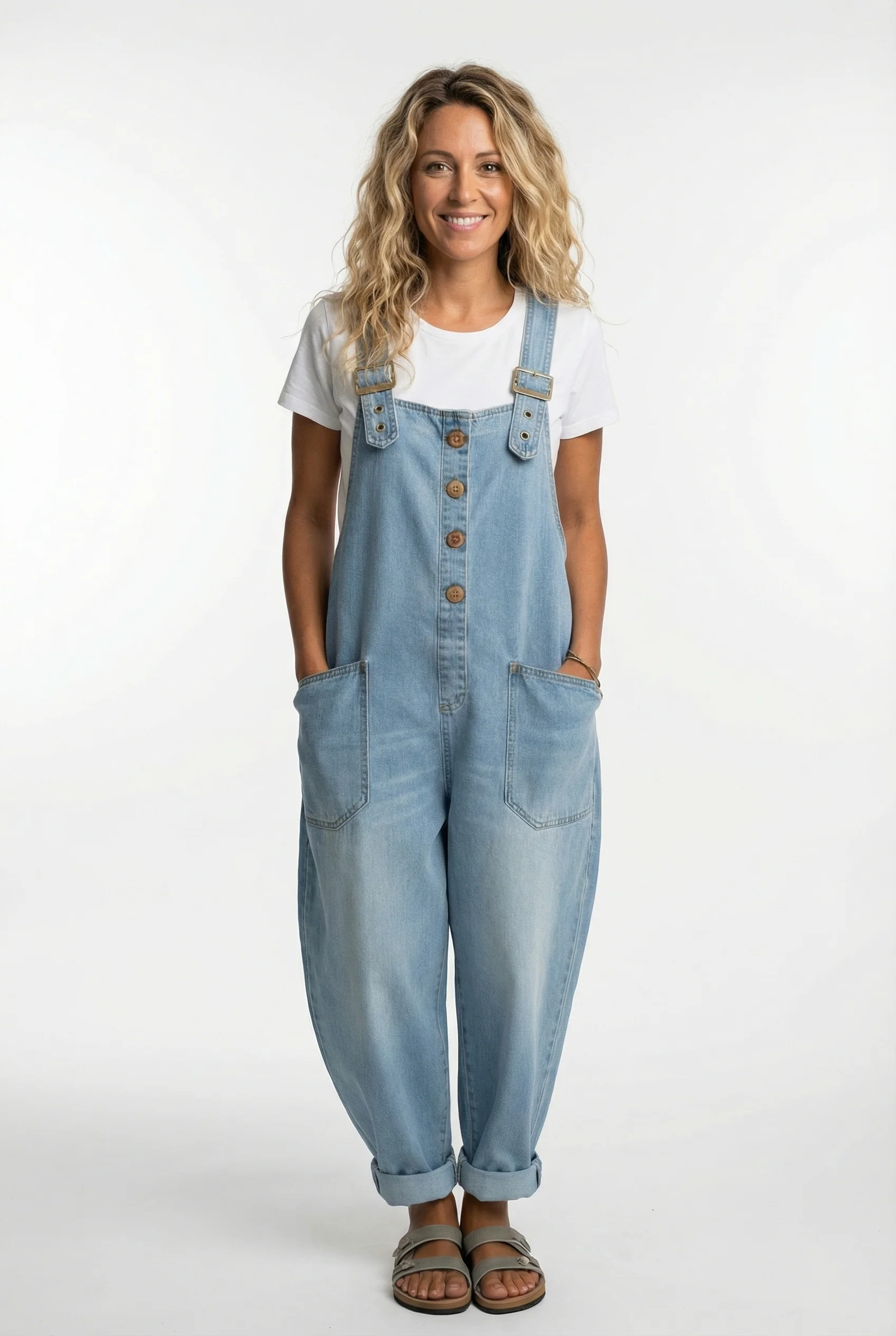 Noelia™ - Vielseitiger verstellbarer Schnallen-Jeansoverall - Image 5